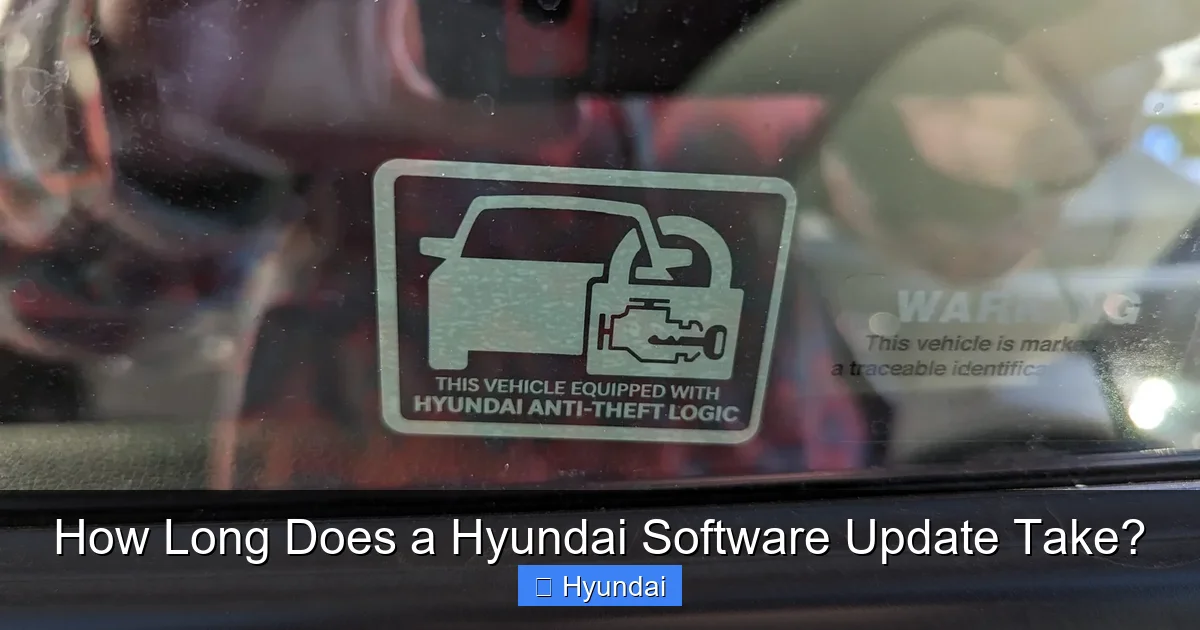 How Long Does a Hyundai Software Update Take?