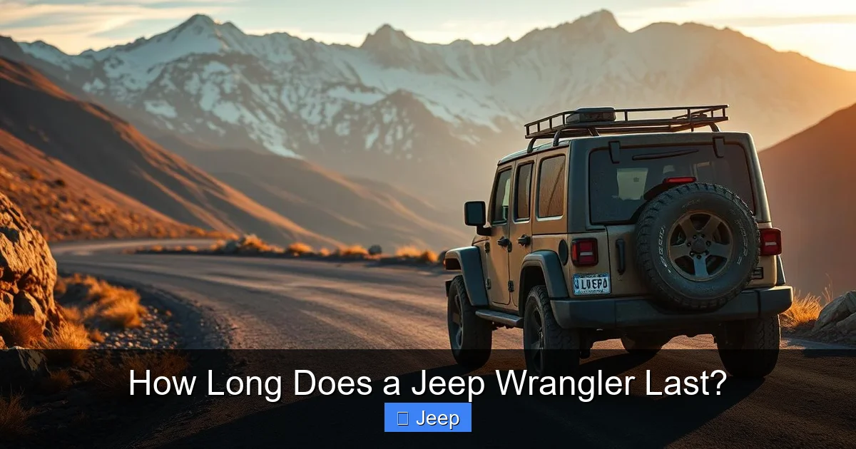How Long Does a Jeep Wrangler Last?