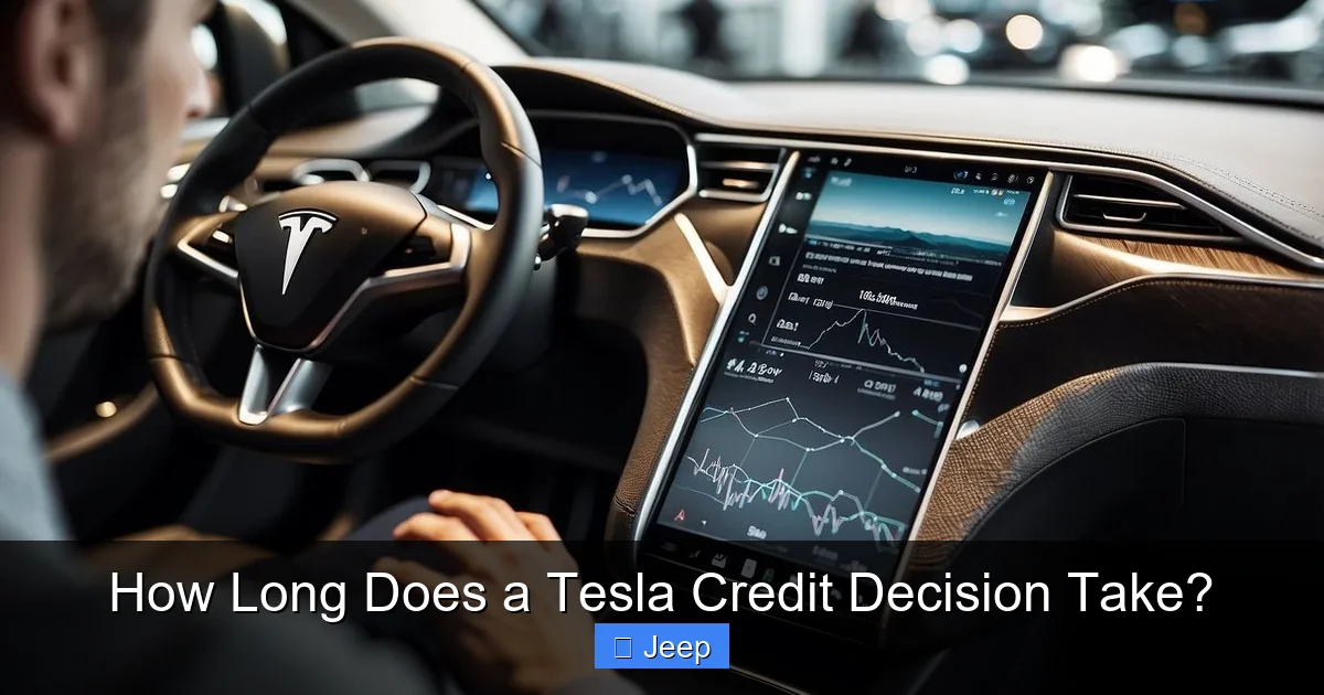 How Long Does a Tesla Credit Decision Take?