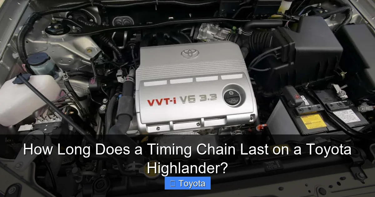 How Long Does a Timing Chain Last on a Toyota Highlander?