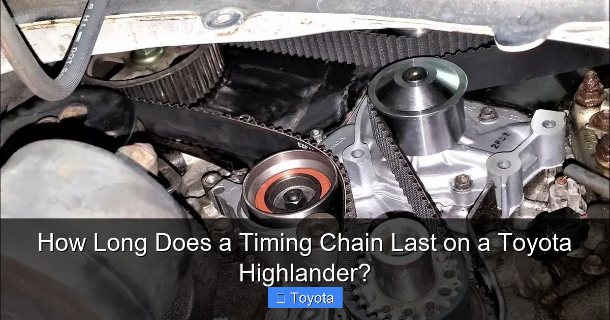 How Long Does a Timing Chain Last on a Toyota Highlander?