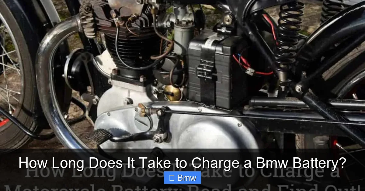 How Long Does It Take to Charge a Bmw Battery?