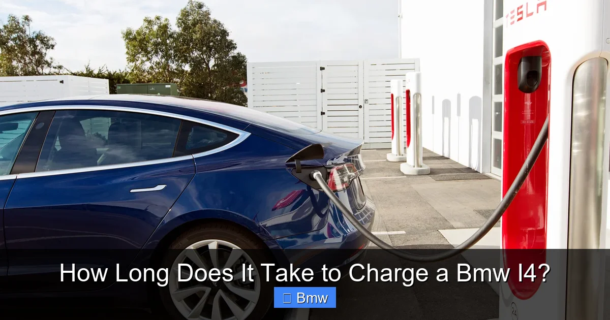 How Long Does It Take to Charge a Bmw I4?