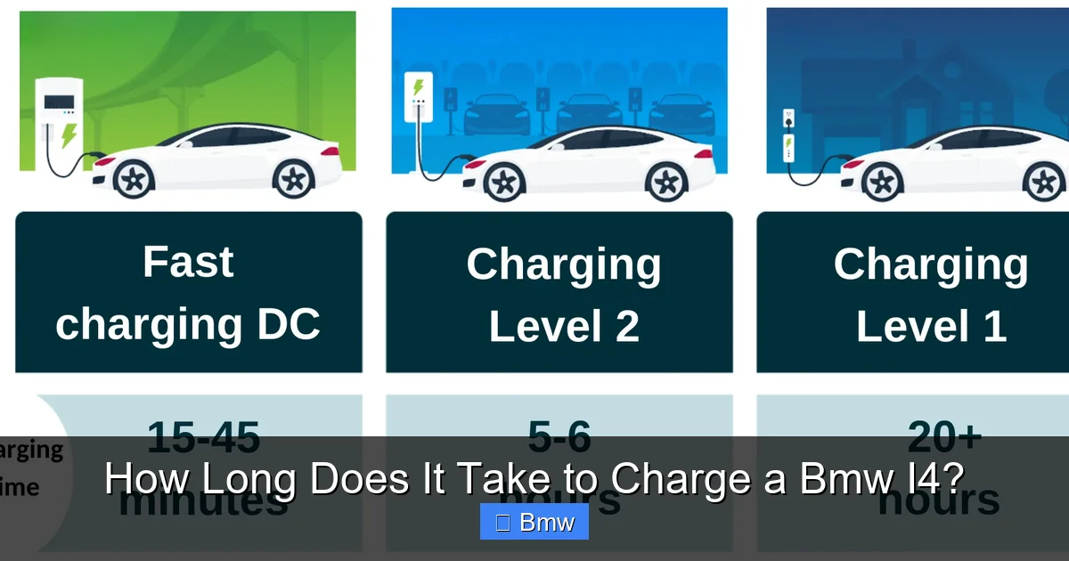 How Long Does It Take to Charge a Bmw I4?