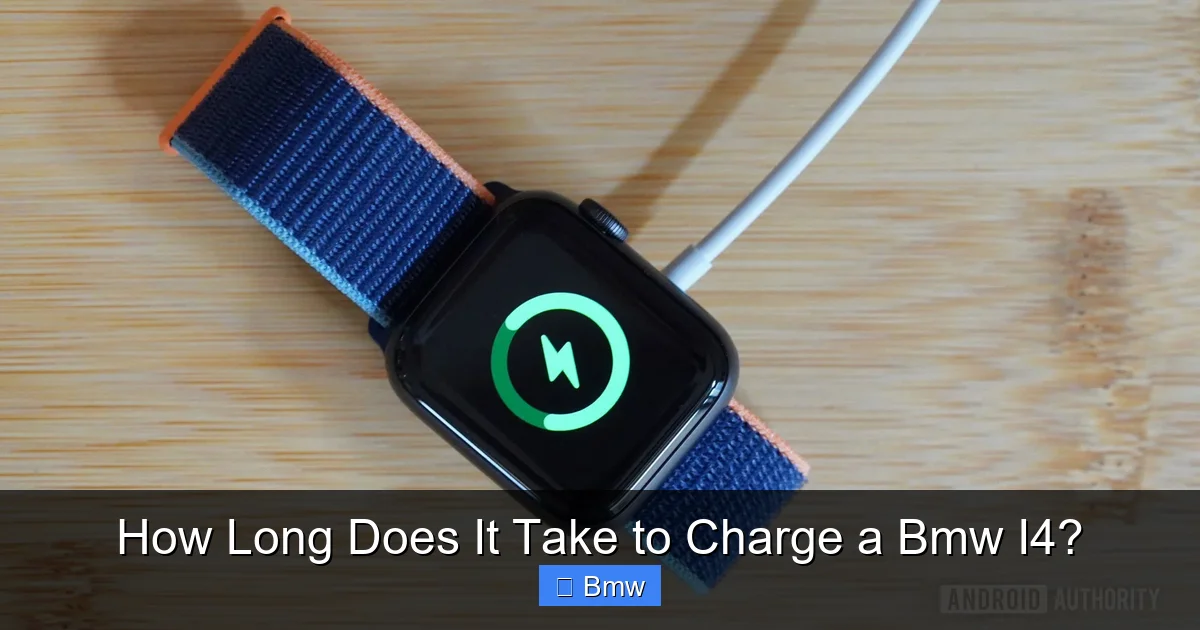 How Long Does It Take to Charge a Bmw I4?