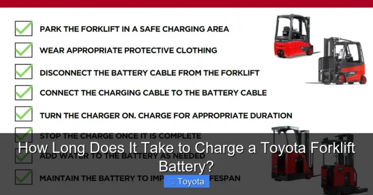 How Long Does It Take to Charge a Toyota Forklift Battery?