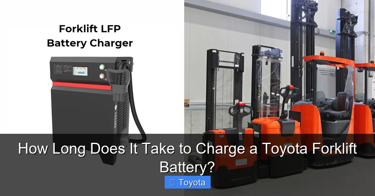 How Long Does It Take to Charge a Toyota Forklift Battery?
