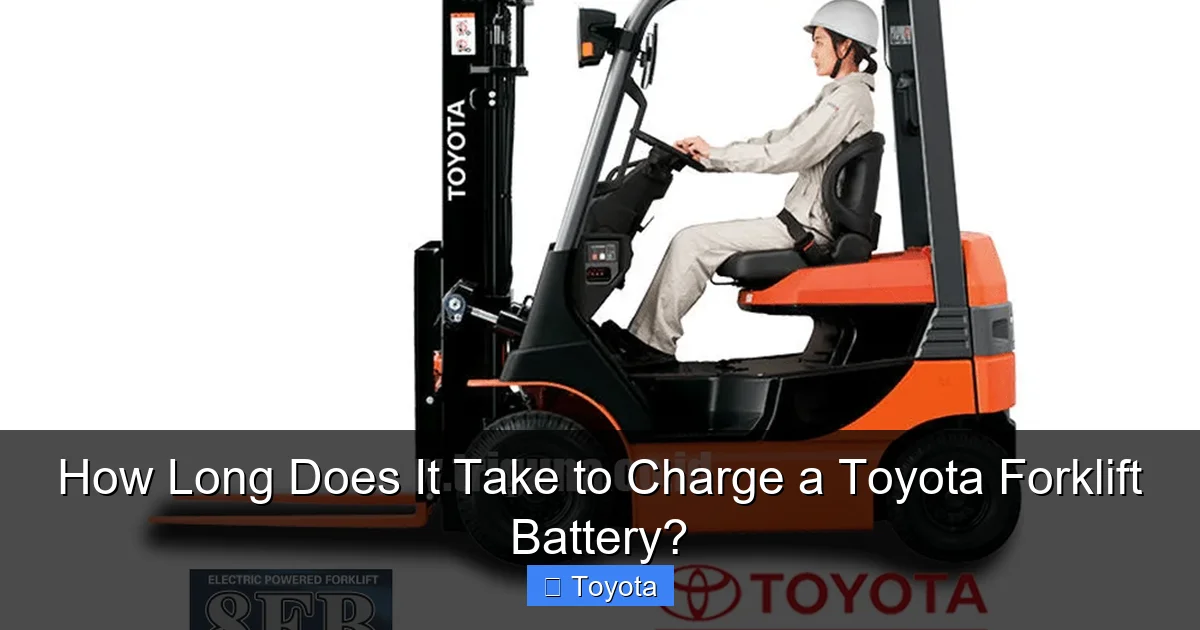 How Long Does It Take to Charge a Toyota Forklift Battery?