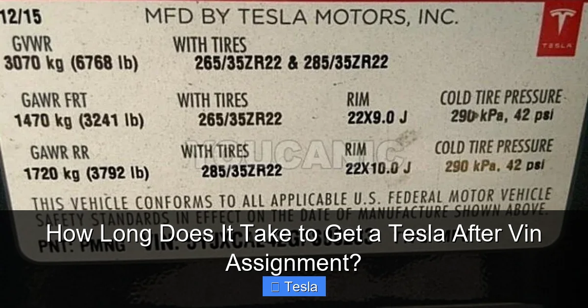 How Long Does It Take to Get a Tesla After Vin Assignment?