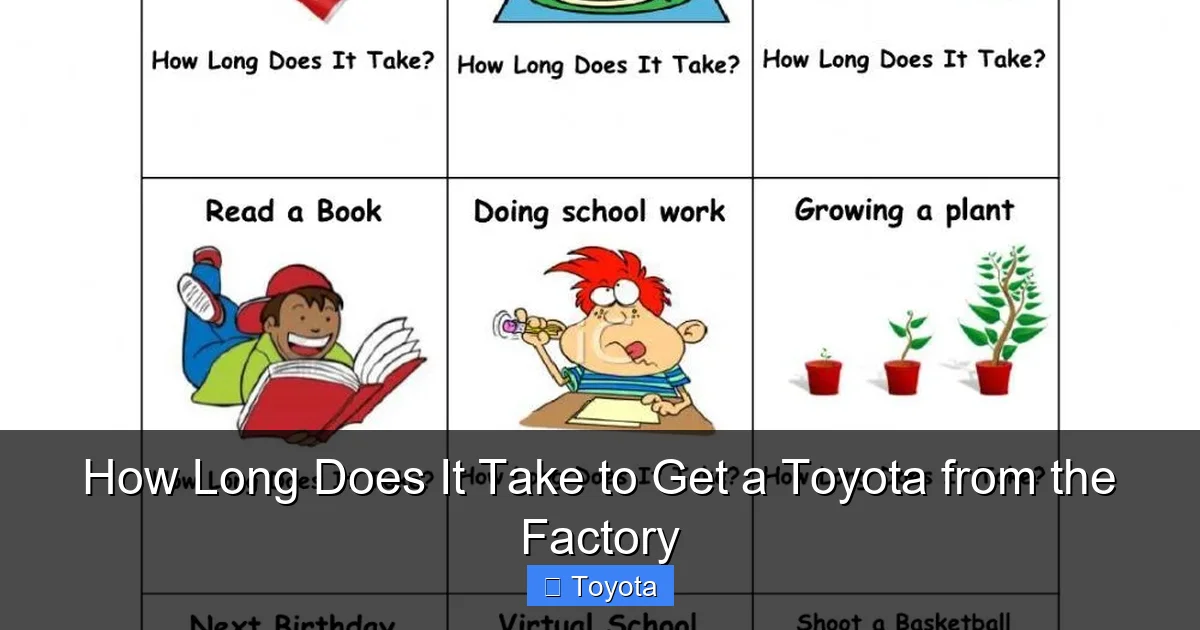 How Long Does It Take to Get a Toyota from the Factory