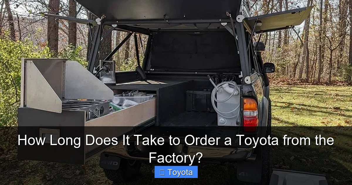 How Long Does It Take to Order a Toyota from the Factory?