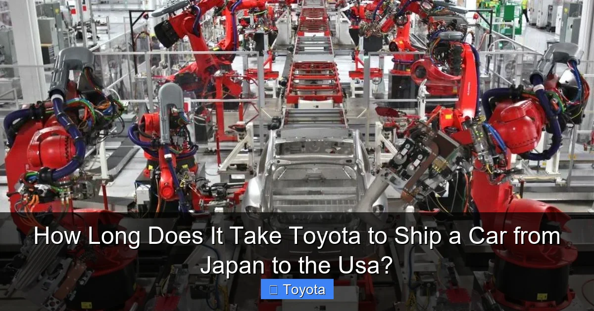 How Long Does It Take Toyota to Ship a Car from Japan to the Usa?