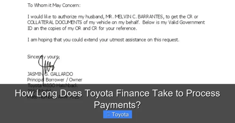 How Long Does Toyota Finance Take to Process Payments?