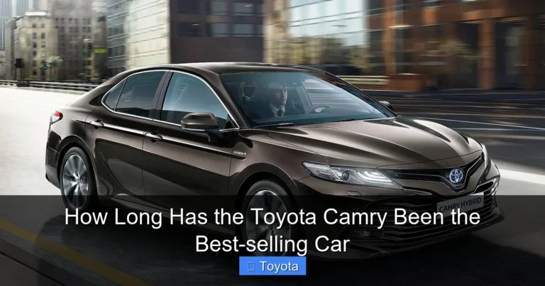 How Long Has the Toyota Camry Been the Best-selling Car