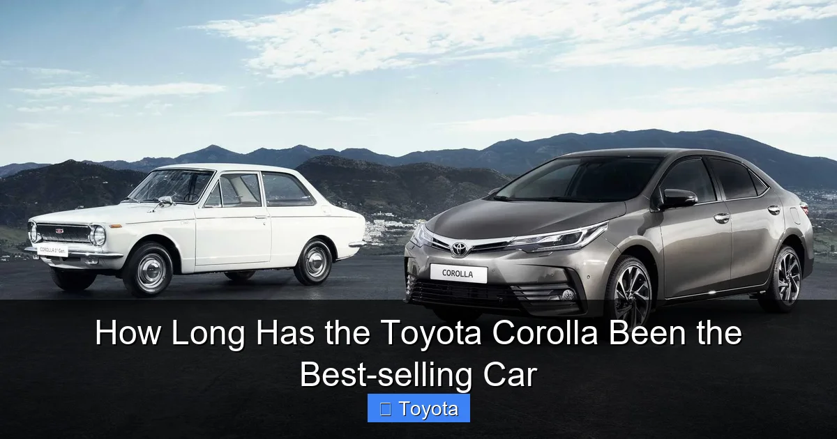 How Long Has the Toyota Corolla Been the Best-selling Car