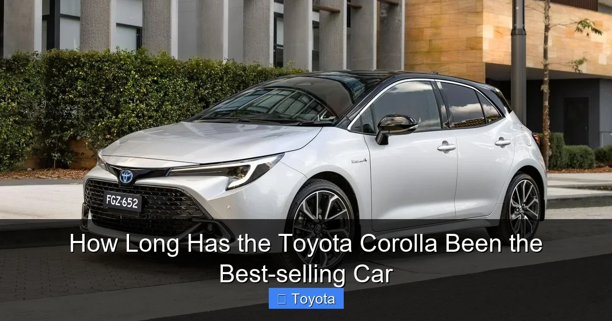 How Long Has the Toyota Corolla Been the Best-selling Car