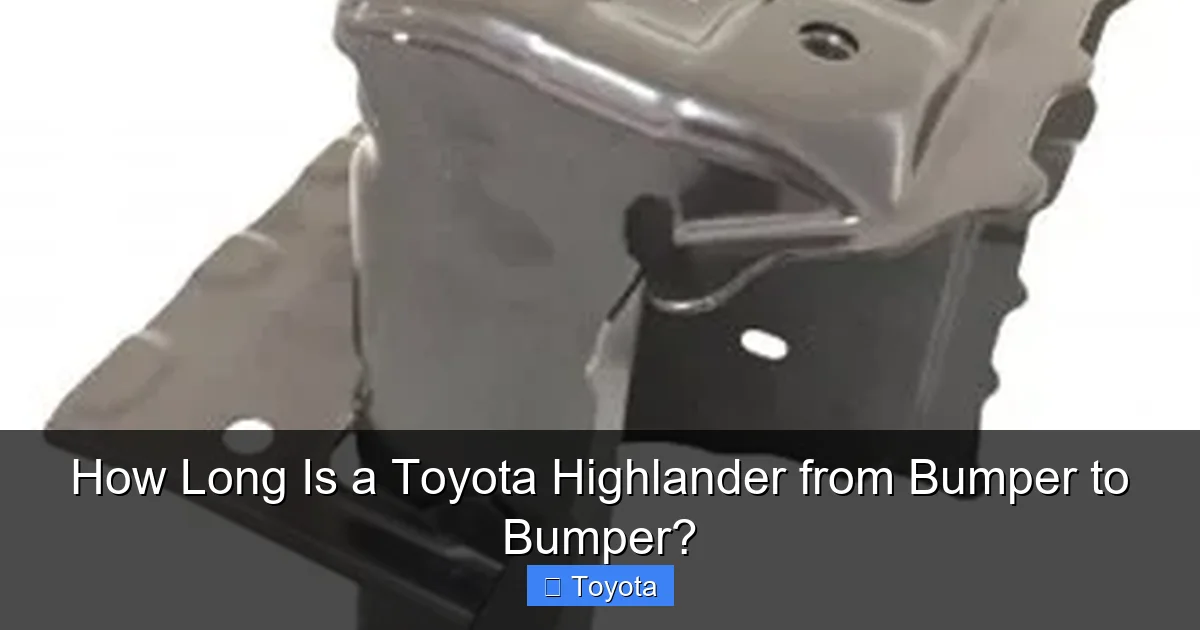 How Long Is a Toyota Highlander from Bumper to Bumper?