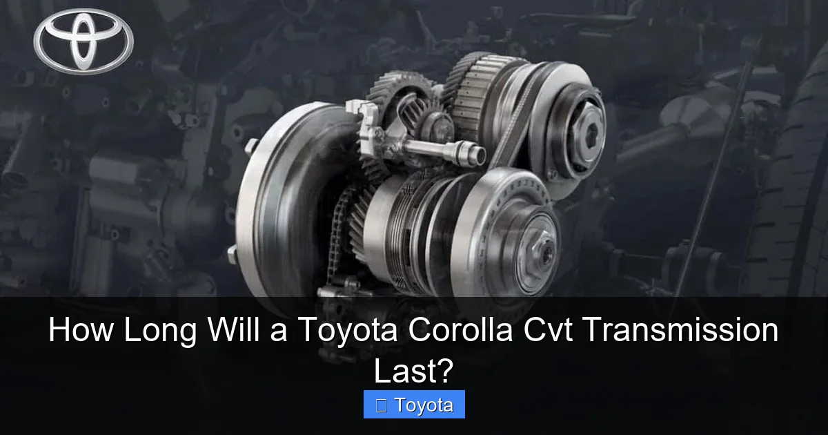 How Long Will a Toyota Corolla Cvt Transmission Last?