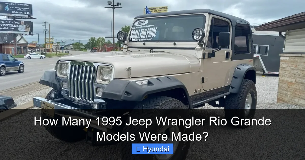 How Many 1995 Jeep Wrangler Rio Grande Models Were Made?