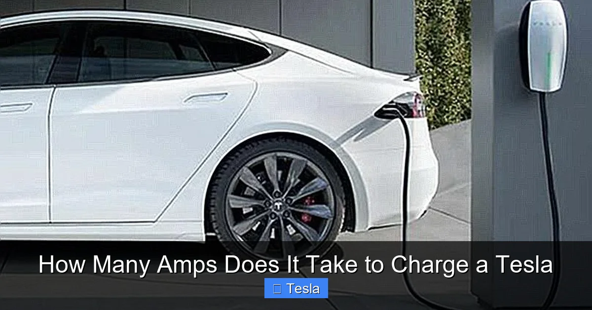 How Many Amps Does It Take to Charge a Tesla