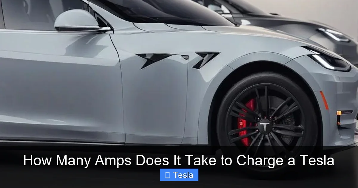 How Many Amps Does It Take to Charge a Tesla