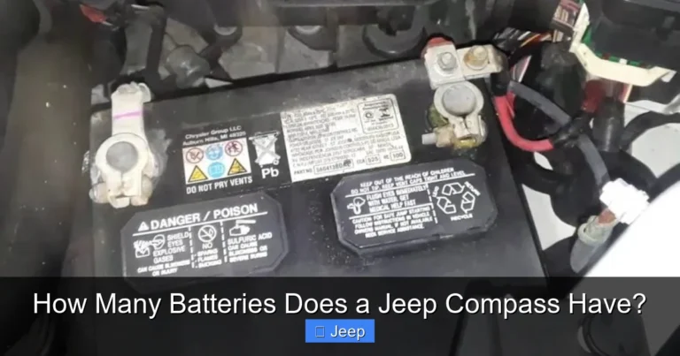 How Many Batteries Does a Jeep Compass Have?