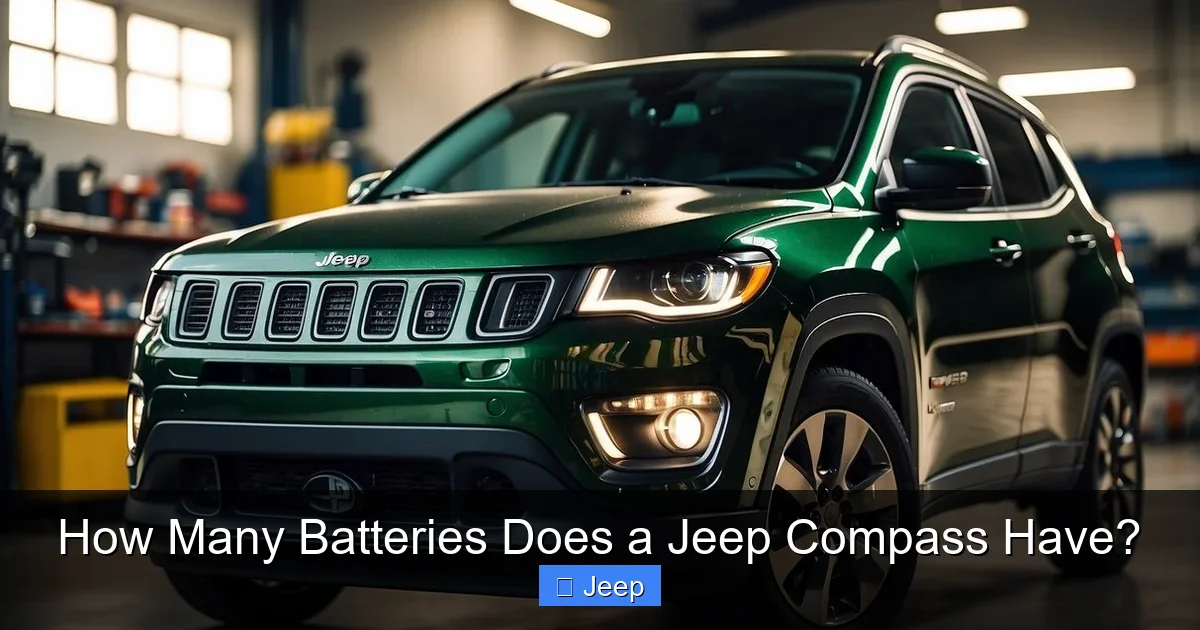 How Many Batteries Does a Jeep Compass Have?