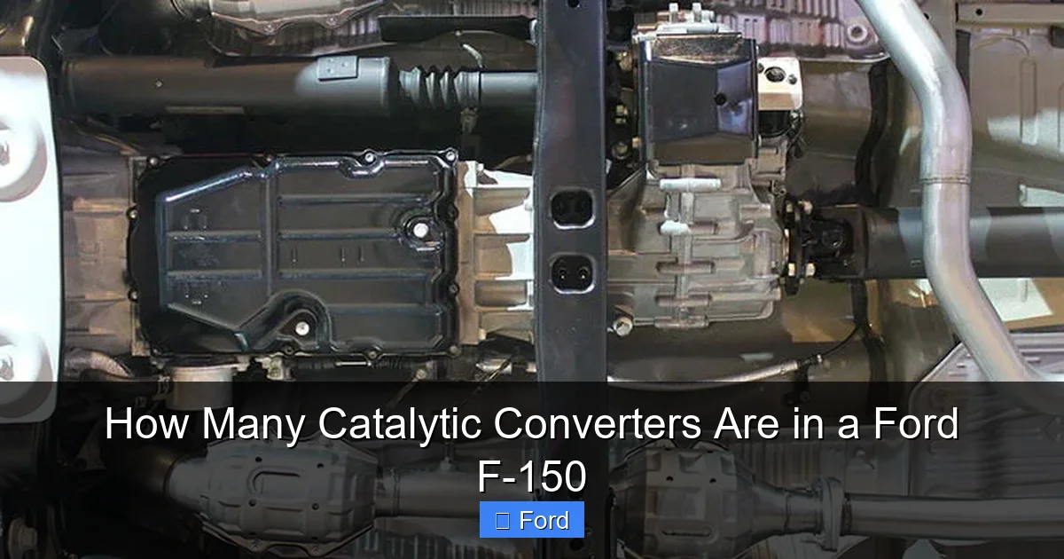 How Many Catalytic Converters Are in a Ford F-150