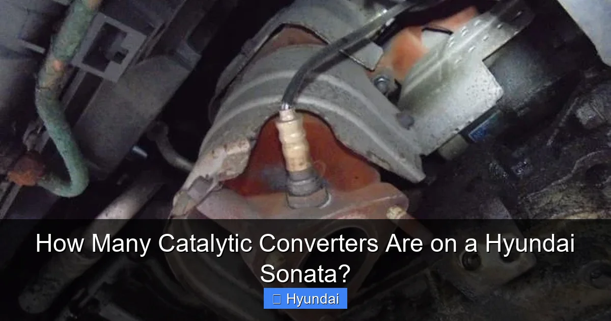 How Many Catalytic Converters Are on a Hyundai Sonata?
