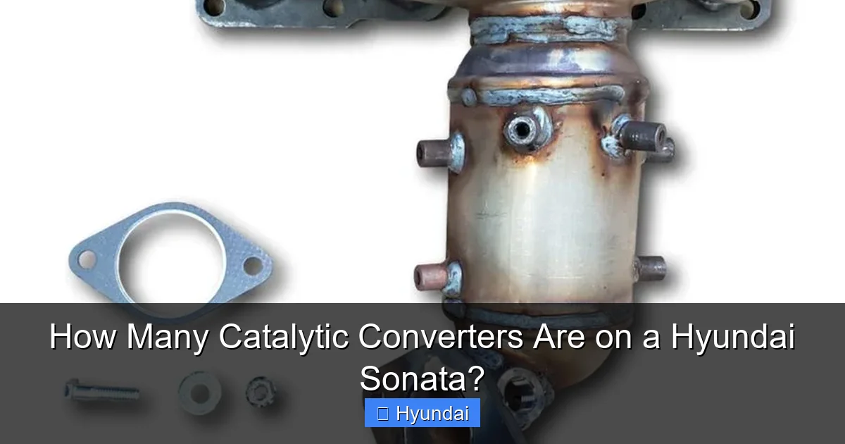 How Many Catalytic Converters Are on a Hyundai Sonata?