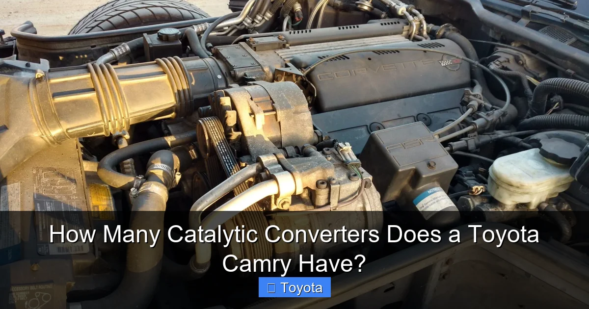 How Many Catalytic Converters Does a Toyota Camry Have?