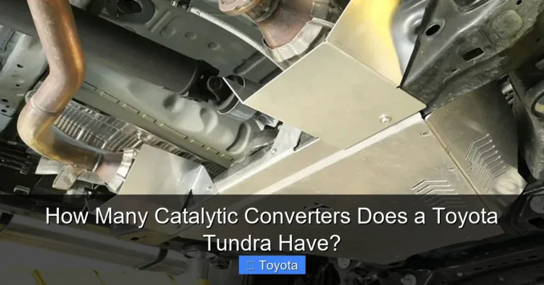 How Many Catalytic Converters Does a Toyota Tundra Have?