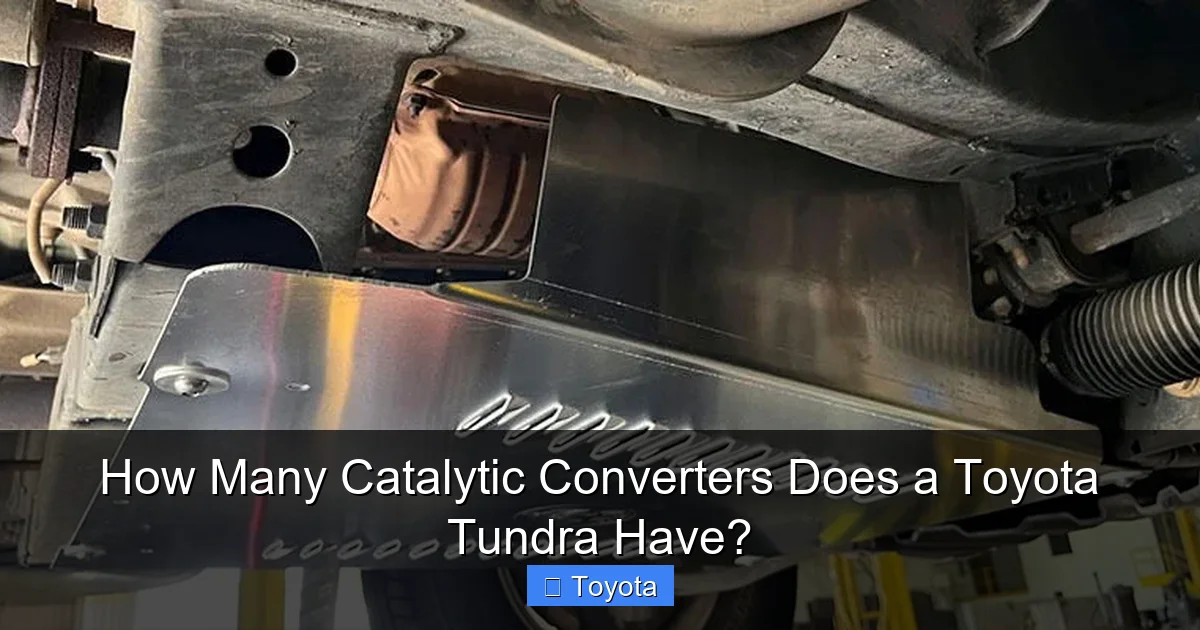 How Many Catalytic Converters Does a Toyota Tundra Have?