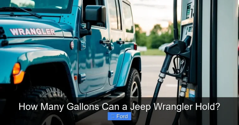 How Many Gallons Can a Jeep Wrangler Hold?