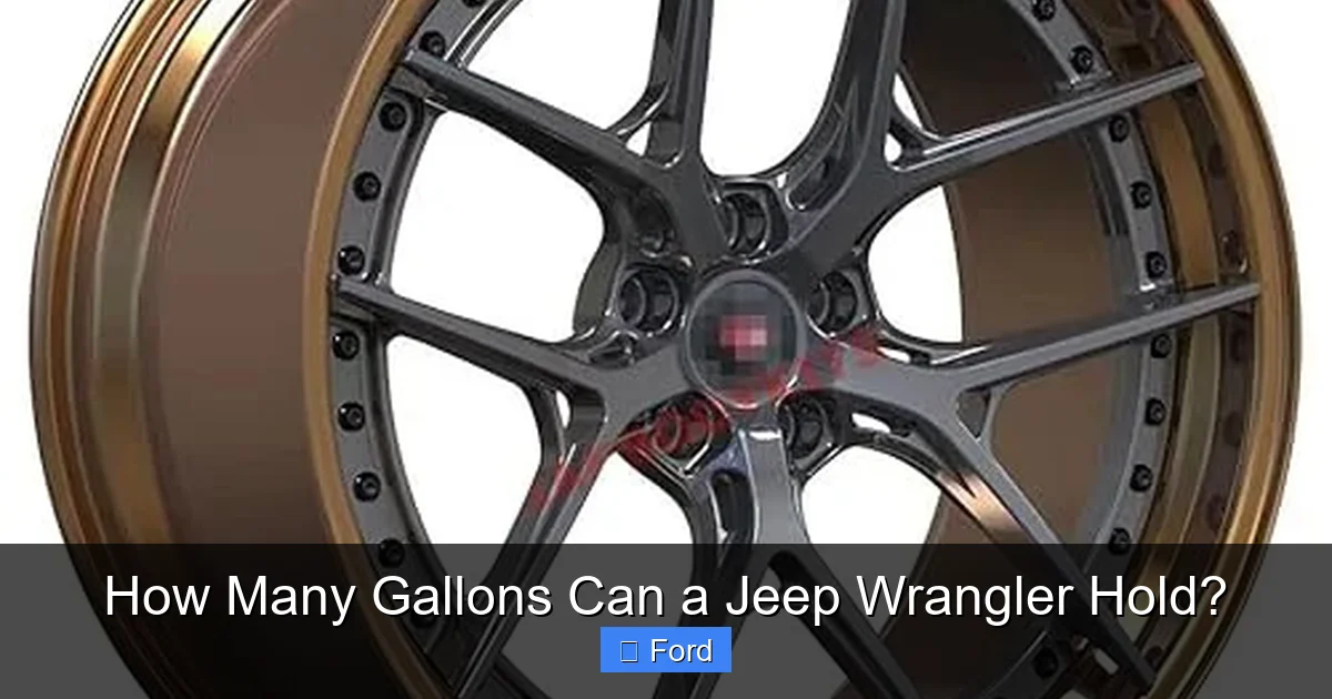 How Many Gallons Can a Jeep Wrangler Hold?