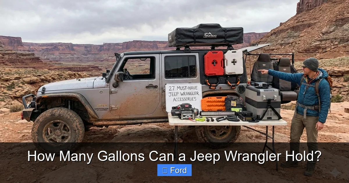How Many Gallons Can a Jeep Wrangler Hold?