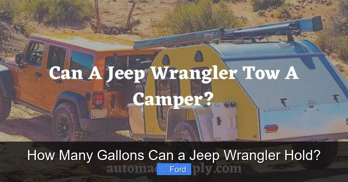 How Many Gallons Can a Jeep Wrangler Hold?