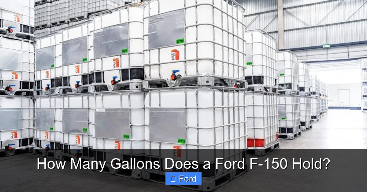 How Many Gallons Does a Ford F-150 Hold?