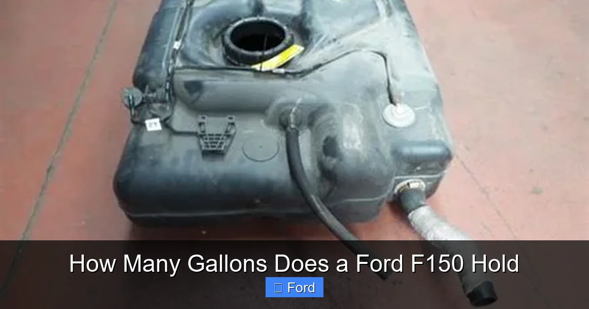 How Many Gallons Does a Ford F150 Hold