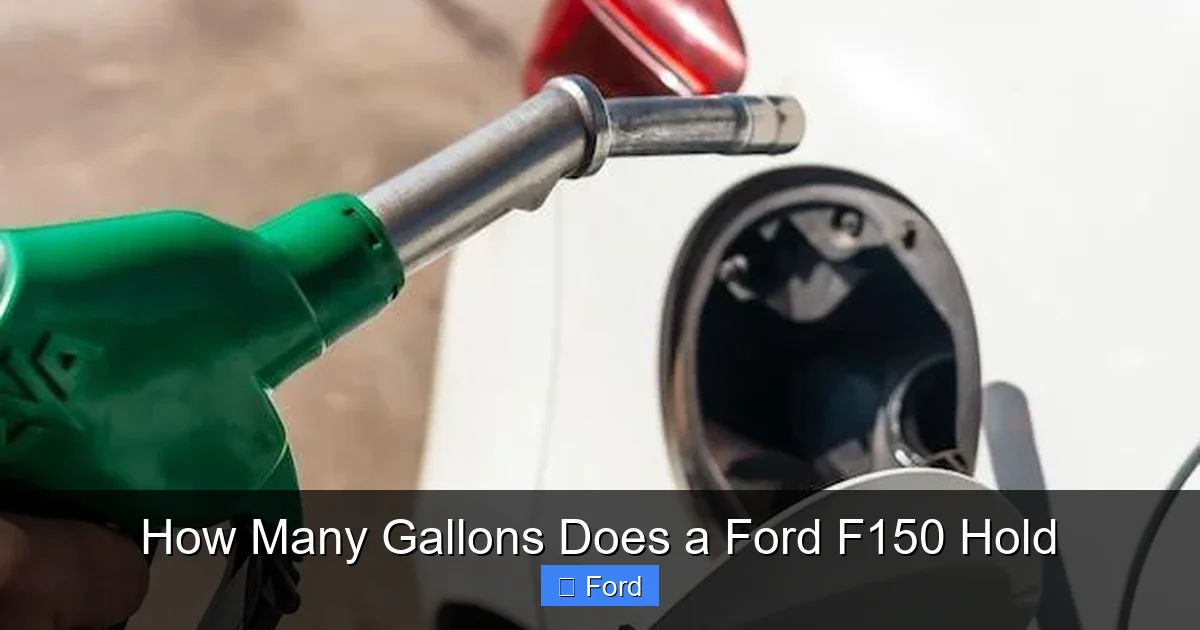 How Many Gallons Does a Ford F150 Hold