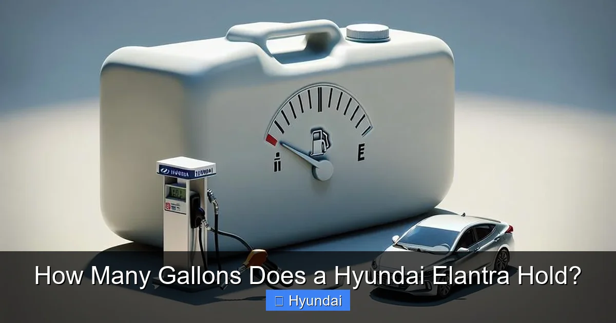 How Many Gallons Does a Hyundai Elantra Hold?