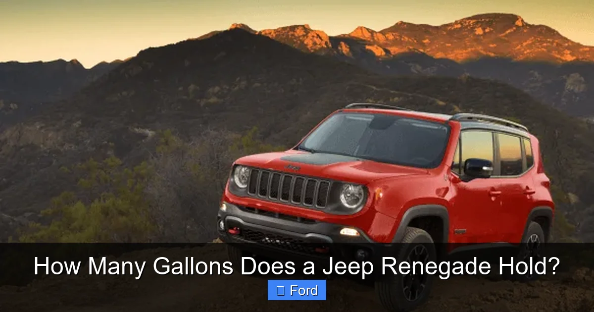 How Many Gallons Does a Jeep Renegade Hold?