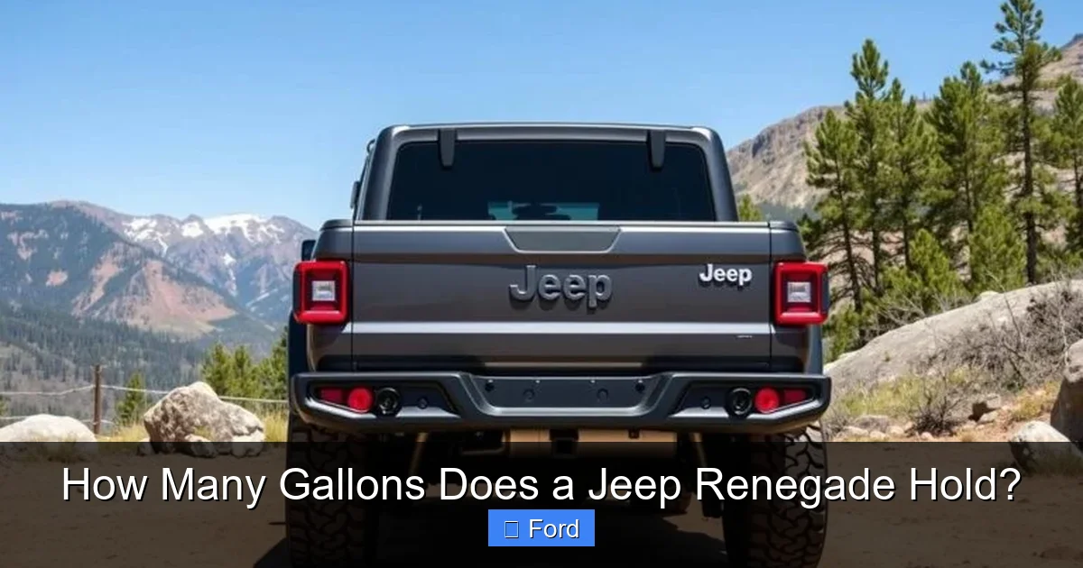 How Many Gallons Does a Jeep Renegade Hold?