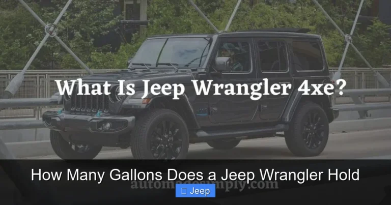 How Many Gallons Does a Jeep Wrangler Hold