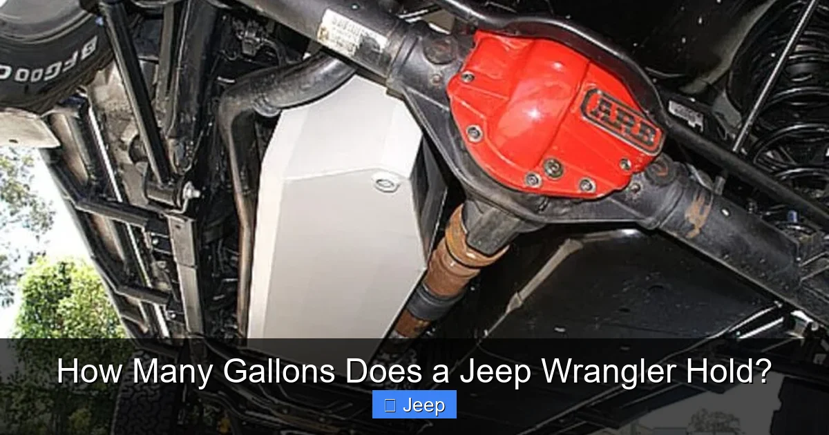 How Many Gallons Does a Jeep Wrangler Hold?