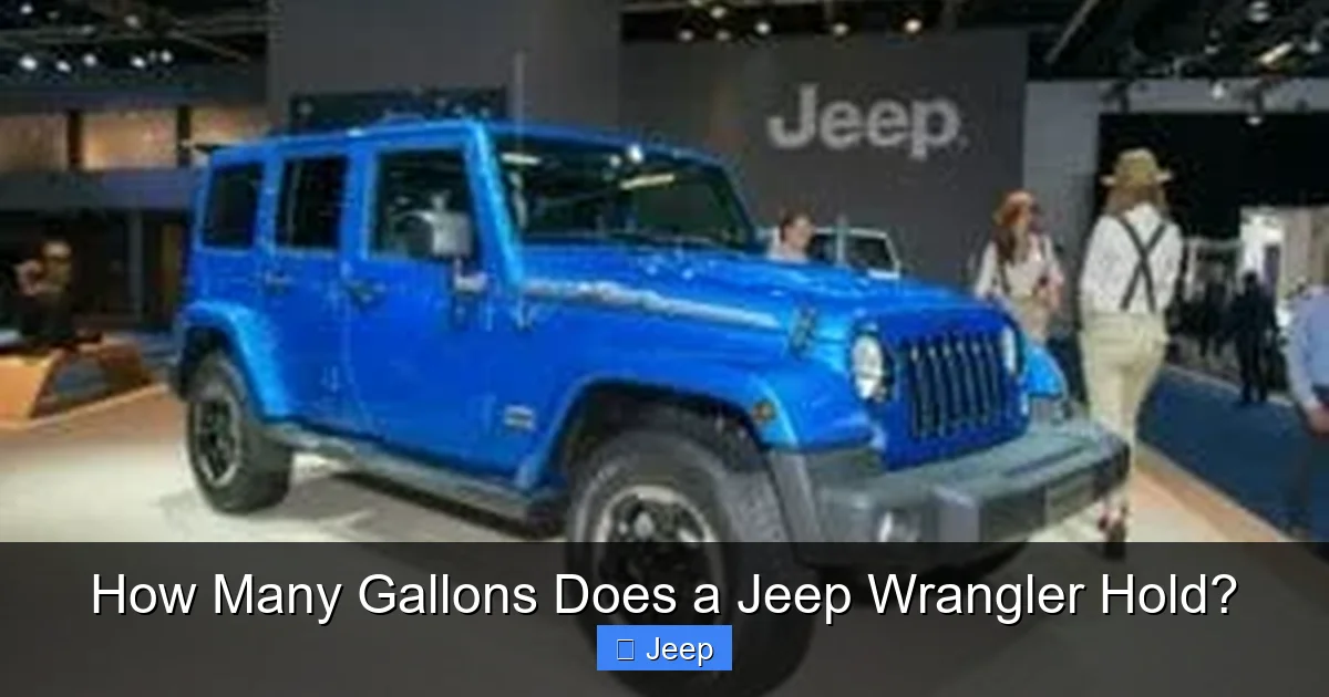 How Many Gallons Does a Jeep Wrangler Hold?