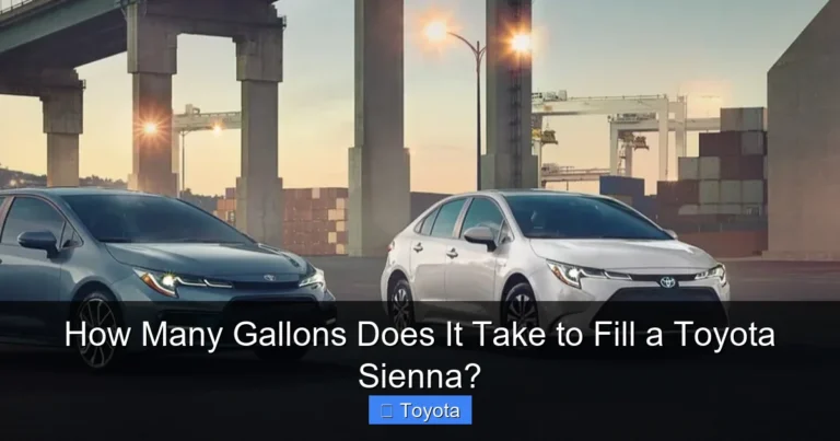 How Many Gallons Does It Take to Fill a Toyota Sienna?