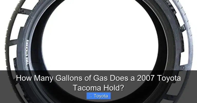 How Many Gallons of Gas Does a 2007 Toyota Tacoma Hold?