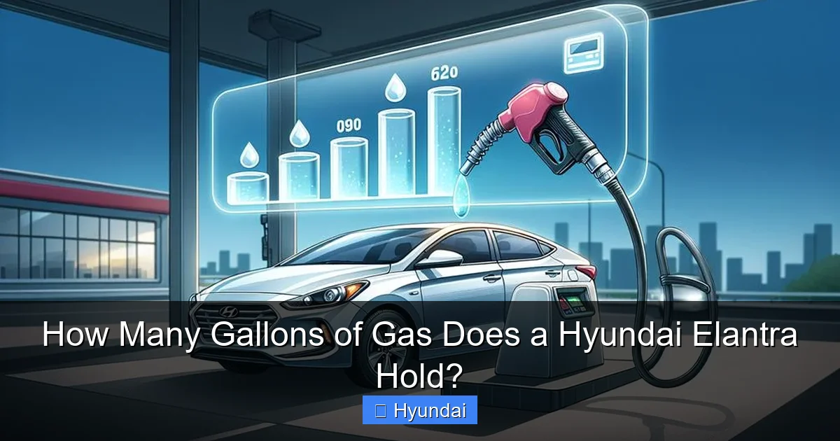 How Many Gallons of Gas Does a Hyundai Elantra Hold?