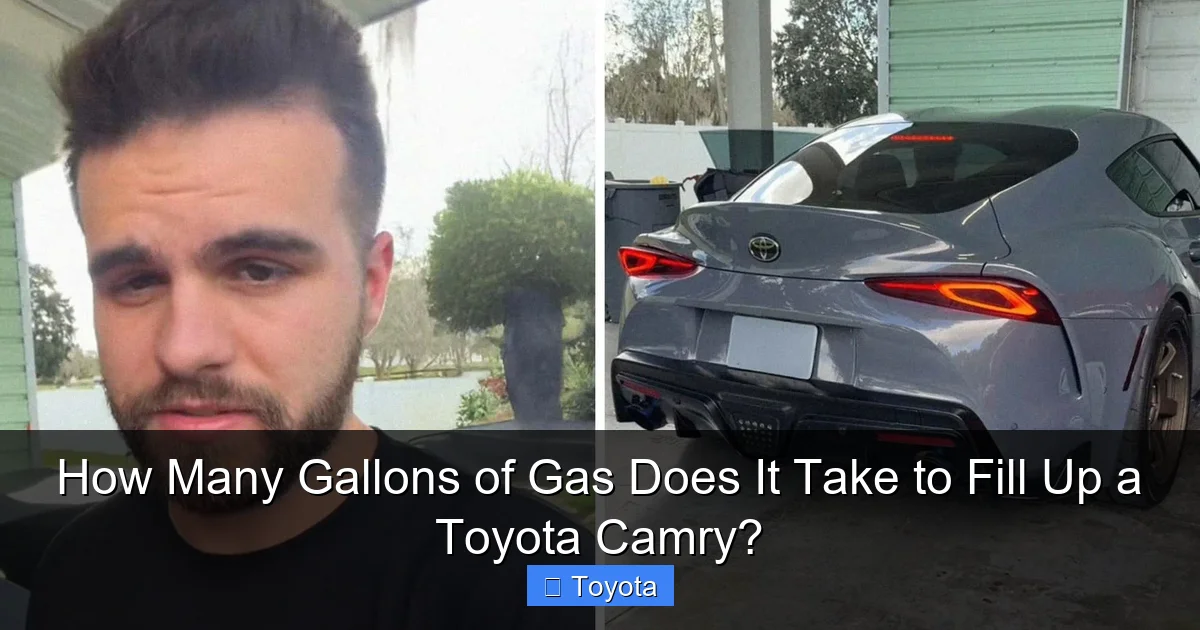 How Many Gallons of Gas Does It Take to Fill Up a Toyota Camry?